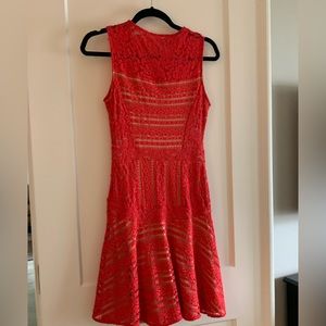 BCBG fit and flare cocktail dress